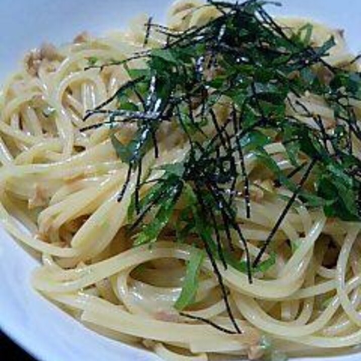 めんつゆで仕上げる納豆スパゲティ